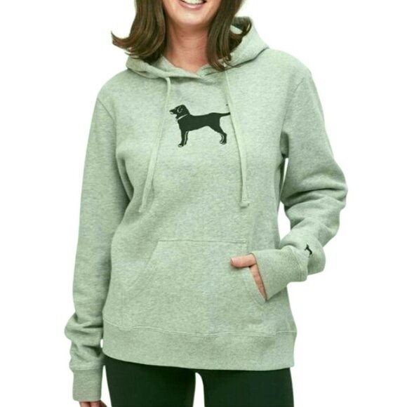 The Black Dog Tops - The Black Dog Women's Classic Fleece Hooded Sweatshirt Pullover Size X-Small